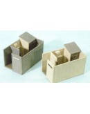 WILLS KITS PLASTIC MODELS - OO SCALE BUILDING KIT - SS65 Small Gents Toilets Unroofed [2]