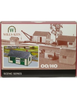 WILLS KITS PLASTIC MODELS - OO SCALE BUILDING KIT - SS67 Wooden Wayside Station