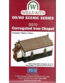 WILLS KITS PLASTIC MODELS - OO SCALE BUILDING KIT - SS70 Small Corrugated Iron Chapel