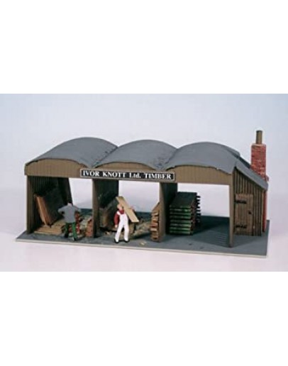 WILLS KITS PLASTIC MODELS - OO SCALE BUILDING KIT - SS73 Timber Yard