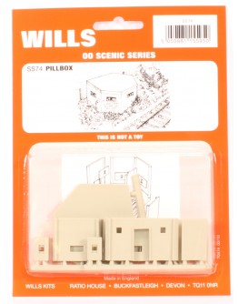 WILLS KITS PLASTIC MODELS - OO SCALE BUILDING KIT - SS74 Pill Box