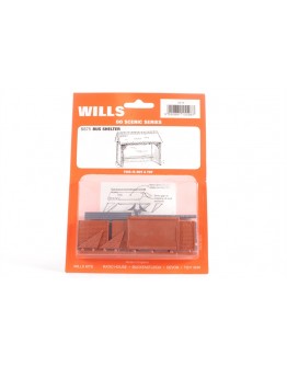 WILLS KITS PLASTIC MODELS - OO SCALE BUILDING KIT - SS75 Bus Shelter