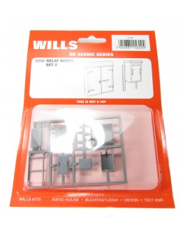 WILLS KITS PLASTIC MODELS - OO SCALE BUILDING KIT - SS88 Lineside Relay Boxes [set 2]
