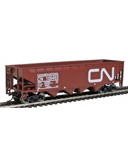 WALTHERS TRAINLINE HO WAGON  9311424 Offset Hopper - Canadian National [Brown, White, Large Logo]