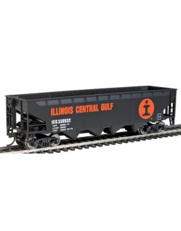 WALTHERS TRAINLINE HO WAGON  9311426 Offset Hopper - Illinois Central [ black]