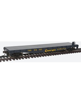 WALTHERS TRAINLINE HO WAGON  9311461 Flat Car - Chessie System - [Blue, Yellow]
