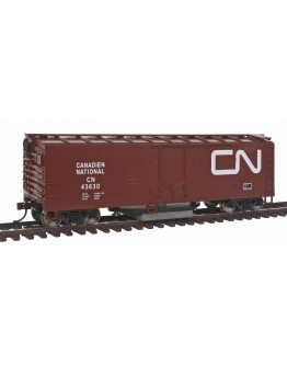 WALTHERS TRAINLINE HO WAGON  9311481 Track Cleaning Box Car - Canadian National - [Brown, White]