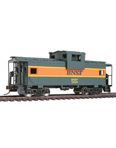 WALTHERS TRAINLINE HO WAGON  9311520 Wide Vision Caboose - Burlington Northern & Santa Fe - [Orange, Green]