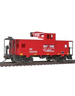WALTHERS TRAINLINE HO WAGON  9311527 Wide Vision Caboose - Norflok Southern - [Red, White]