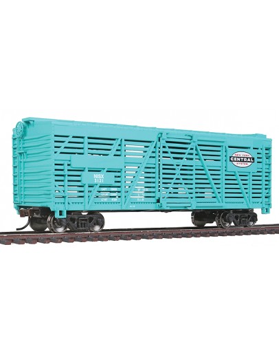 WALTHERS TRAINLINE HO WAGON  9311687 40ft Stock Car - New York Central System - [Jade Green, System Logo]
