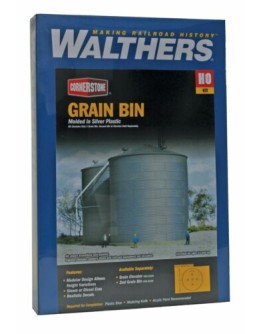 WALTHERS CORNERSTONE HO BUILDING KIT  9333123 - Grain Bin