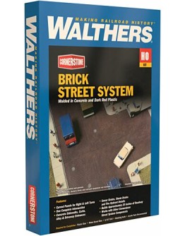 WALTHERS CORNERSTONE HO BUILDING KIT  9333139 BRICK STREET SYSTEM