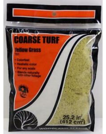 WOODLAND SCENICS - LANDSCAPE - COURSE TURF - T61 Yellow Grass