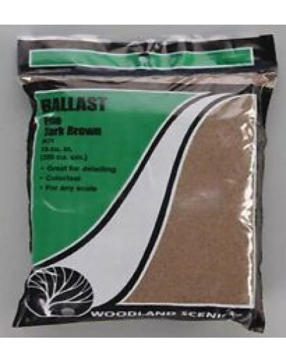 WOODLAND SCENICS - ROADBED - BALLAST FINE - B71 Dark Brown