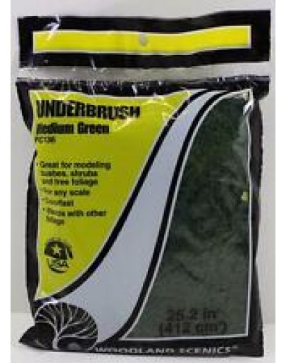 WOODLAND SCENICS - LANDSCAPE - UNDERBRUSH - FC136 Medium Green