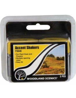 WOODLAND SCENICS - LANDSCAPE - FIELD SYSTEM - FS646 - ACCENT SHAKERS - 2 OFF WO0646