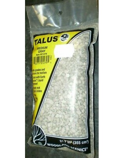 WOODLAND SCENICS - ROCKS - TALUS [ROCK DEBRIS] C1279 Gray Medium Grade