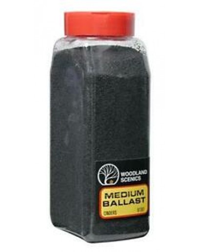 WOODLAND SCENICS - ROADBED - BALLAST MEDIUM - B1383 Cinders