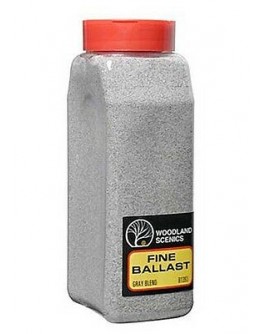 WOODLAND SCENICS - ROADBED - BALLAST FINE - B1393 Gray Blend