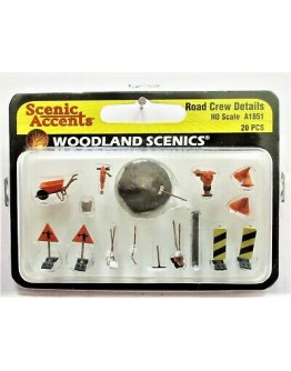 WOODLAND SCENICS - FIGURES & ACCENTS - HO SCALE A1851 Road Crew Details