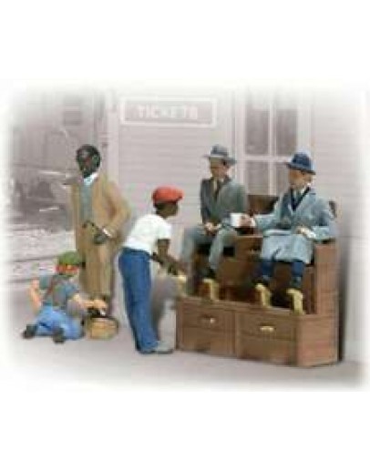 WOODLAND SCENICS - FIGURES & ACCENTS - HO SCALE A1877 Shoe Shiners