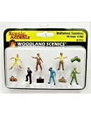 WOODLAND SCENICS - FIGURES & ACCENTS - HO SCALE A1892 Uniformed Travellers