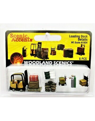 WOODLAND SCENICS - FIGURES & ACCENTS - HO SCALE A1934 Loading Dock Details