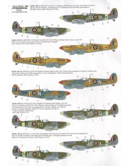 XTRADECAL 1/32 SCALE DECAL FOR PLASTIC MODEL KIT'S - 32042 - Supermarine Spitfire Mk.Vb XD32042