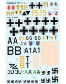 XTRADECAL 1/48 SCALE DECAL FOR PLASTIC MODEL KIT'S - 48087 - Battle of Britain, Luftwaffe Bf 109E, He 111, Ju87B