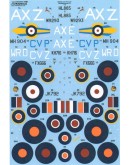 XTRADECAL 1/48 SCALE DECAL FOR PLASTIC MODEL KIT'S - 48149 - Fighters over Africa and the Mediterranean Pt.1 XD48149