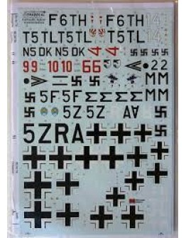 XTRADECAL 1/48 SCALE DECAL FOR PLASTIC MODEL KIT'S - 48167 - LUFTWAFFE FIGHTER RECONNAISSANCE XD48167