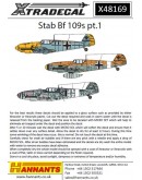 XTRADECAL 1/48 SCALE DECAL FOR PLASTIC MODEL KIT'S - 48169 - Messerschmitt Bf 109 Stab Pt 1 XD48169