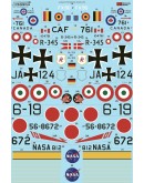 XTRADECAL 1/48 SCALE DECAL FOR PLASTIC MODEL KIT'S - 48209 - Lockheed F-104 Starfighter Collection Pt2 XD48209