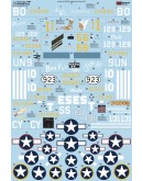 XTRADECAL 1/48 SCALE DECAL FOR PLASTIC MODEL KIT'S - 48215 - Lockheed P-38F/G/H Lightning Collection Pt2 XD48215