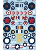 XTRADECAL 1/48 SCALE DECAL FOR PLASTIC MODEL KIT'S - 48217 - Supermarine Spitfire Mk.Vc Overseas Users XD48217