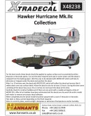XTRADECAL 1/48 SCALE DECAL FOR PLASTIC MODEL KIT'S - 48238 - Hawker Hurricane Mk.IIc Collection