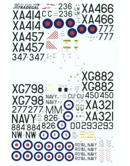 XTRADECAL 1/72 SCALE DECAL FOR PLASTIC MODEL KIT'S - 72070 - Fairey Gannet AS Mk.1/4 (RAAF) XD72070