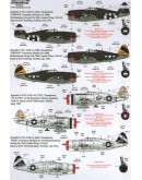 XTRADECAL 1/72 SCALE DECAL FOR PLASTIC MODEL KIT'S - 72153 - War Weary Republic P-47d Thunderbolts