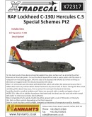 XTRADECAL 1/72 SCALE DECAL FOR PLASTIC MODEL KIT'S - 72317 - RAF Lockheed C-130J Hercules C.5 Special Schemes Pt2