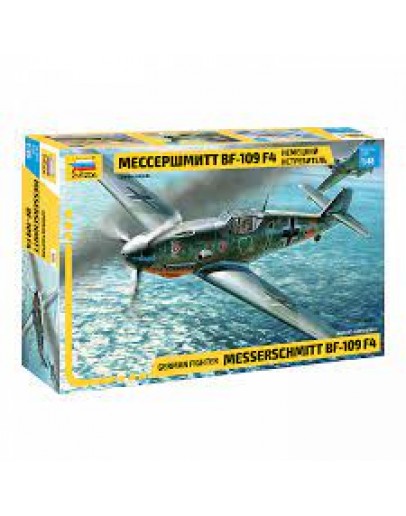 ZVEZDA 1/48 SCALE PLASTIC AIRCRAFT MODEL KIT - 4806 - ME-109 F4 ZV4806